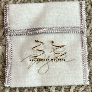 Melisa Joy Manning coil earrings solid 14k yellow gold